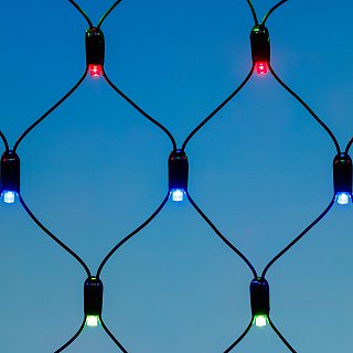 Светодиодная гирлянда ARD-NETLIGHT-CLASSIC-2500x2500-BLACK-432LED RGB (230V, 26W) (Ardecoled, IP65)