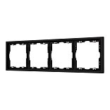 Рамка пластиковая FRM-NOBE-SFPL-4-BK (Arlight, -)