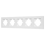 Рамка пластиковая FRM-PERIO-PL-5-WH (Arlight, -)