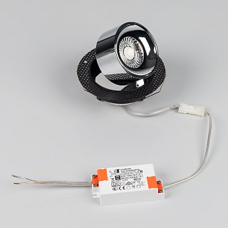 Светильник SP-PLURIO-BUILT-TRIMLESS-R120-9W Warm3000 (BK-CHR, 36 deg, 230V) (Arlight, IP20 Металл, 3 года)