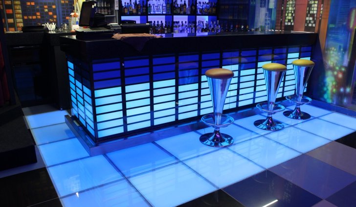 Барная стойка со светодинамикой из светодиодной ленты Arlight