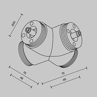 Х-образный вертикальный коннектор для системы Shelf без ввода питания