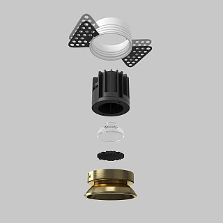 Встраиваемый светильник Round 3000K 7W 50°