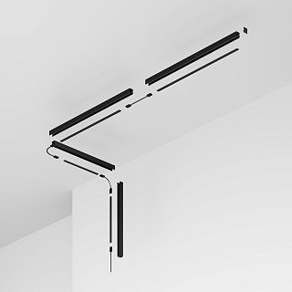 Профиль 2м Exility IP накладной черный