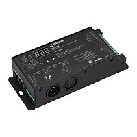 INTELLIGENT ARLIGHT Декодер SMART-DMX512-104-83-RDM-SUF (12-48V, 4x8A, XLR3/RJ45) (IARL, IP20 Металл, 5 лет)