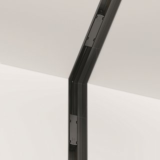 Угловой коннектор внутренний S35 встраиваемый черный