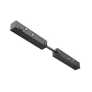 Коннектор питания прямой гибкий 5см Exility черный