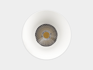 Светильник светодиодный потолочный встраиваемый , серия DL-TRE, Белый, 12Вт, IP44, Теплый белый (3000К), DL-TRE-1201-WH-WW