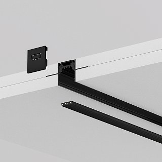 Профиль 2м Exility IP встраиваемый черный