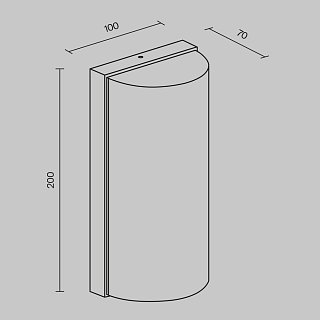 Настенный светильник (бра) Badd 3000K 10Вт IP 54
